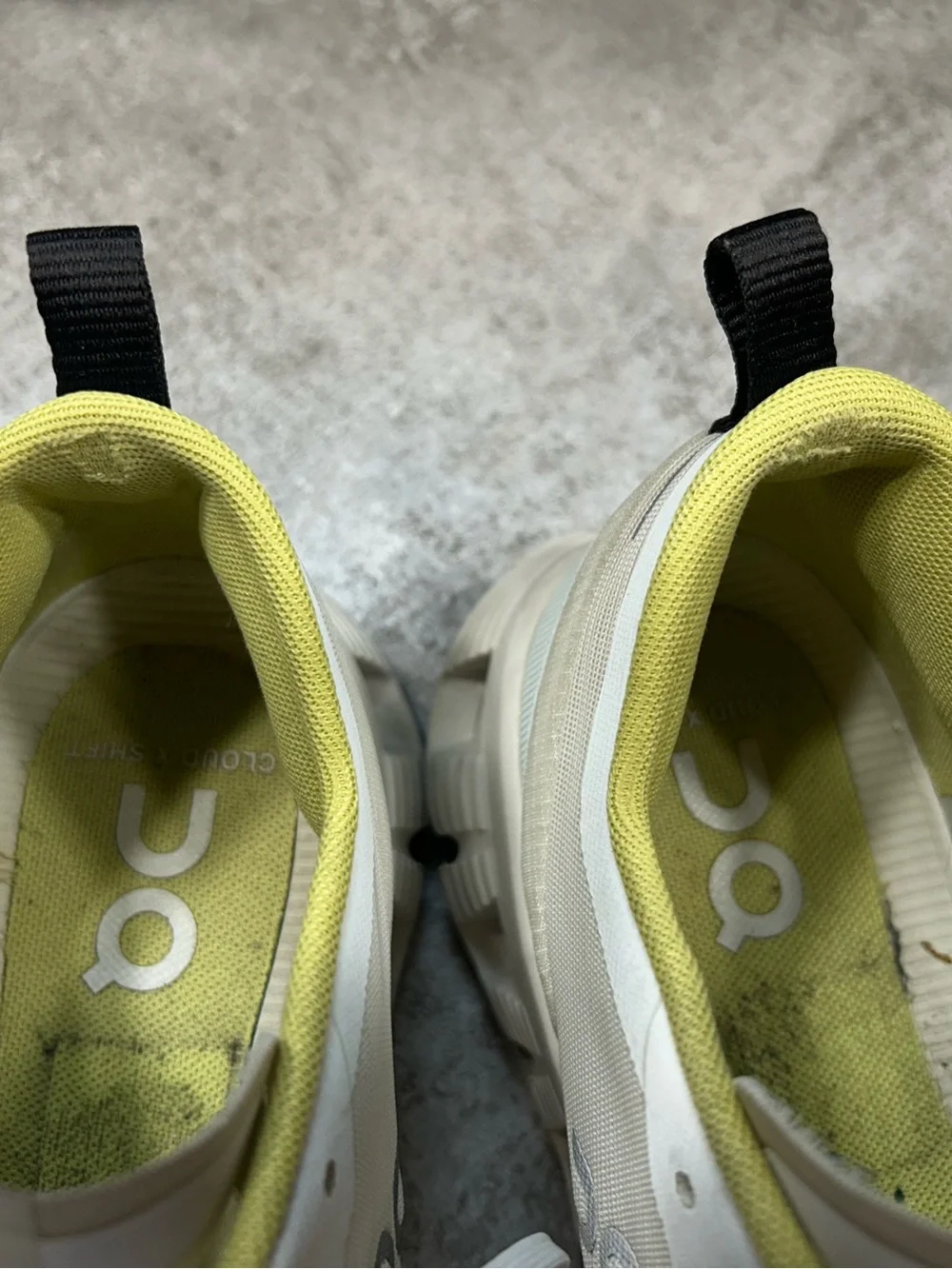 On Running Running Cloudnova Womens Size  8 Running Shoes - White & Lemon